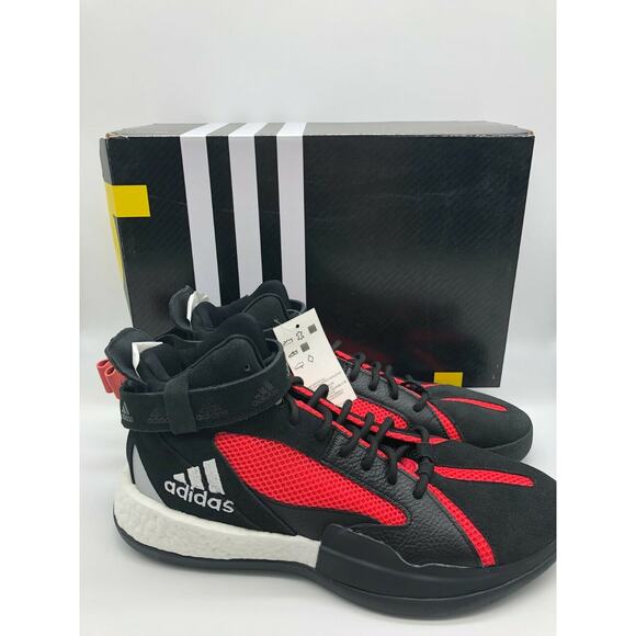 adidas Other - adidas Posterize Men's Basketball Core Black Shock Red Silver EG6879 Size 11
